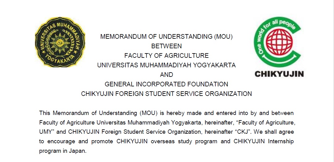  FP UMY Signing MoU With General Incorporated Foundation  Chikyujin Foreign Student Service Organization