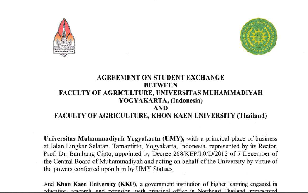 FP UMY Signing MoU With Khon Kaen University
